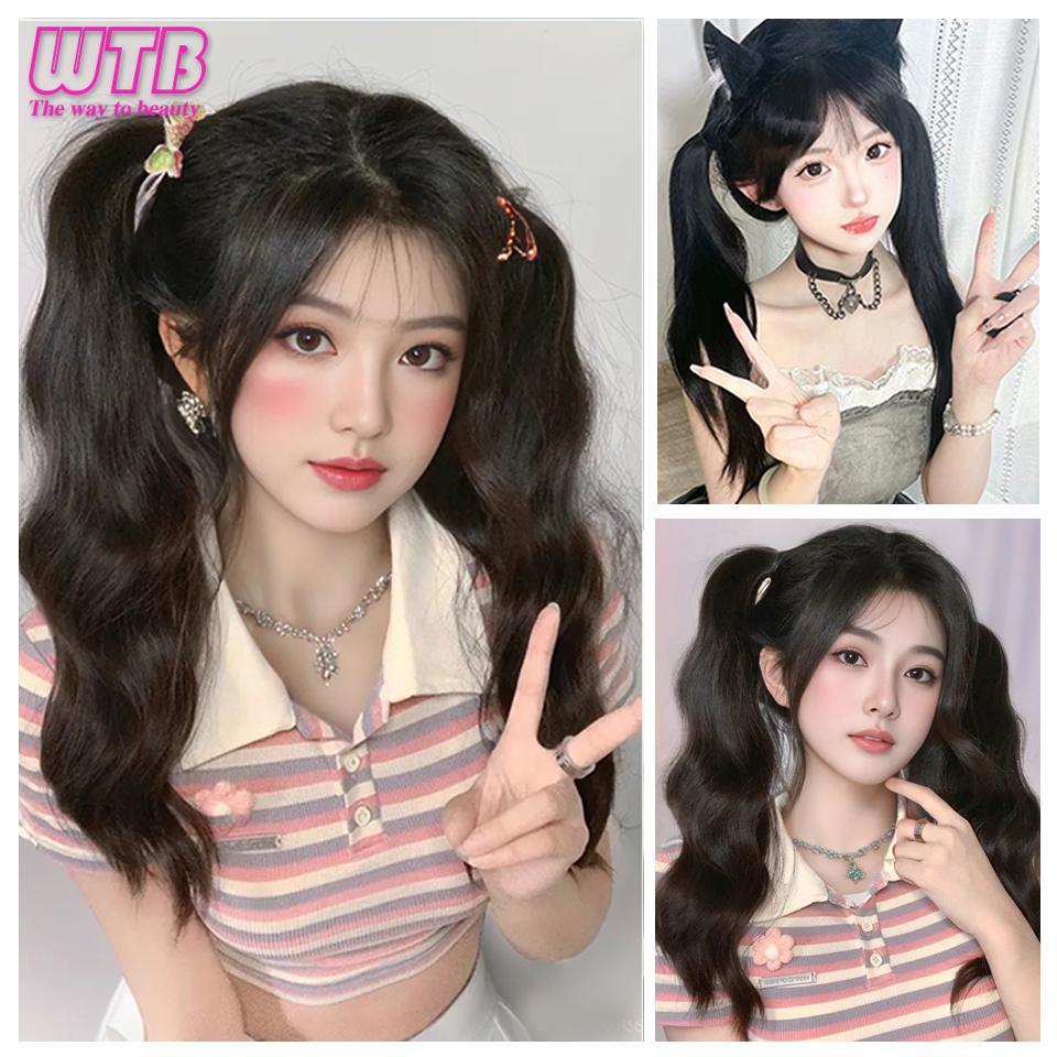 Synthetic Self-winding Hair Bundle Ponytail/Ball Head Wig Integrated Hair Ring Natural Fluffy Head Artifact Flower Head Hair Bag