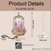 Elegant Rotating Acrylic Ballerina Carousel Music Box Decoration