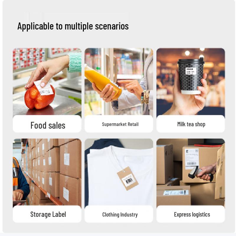 Deli GE130W Thermal Label Printer CN plug (adapter included)