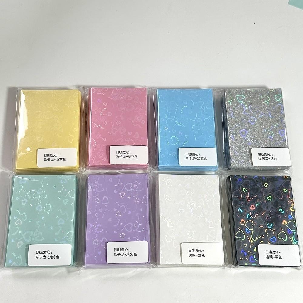 Colored Sleeves Card Protective Film 50pcs Pack Photo Protection Cover  for Kpop Collection