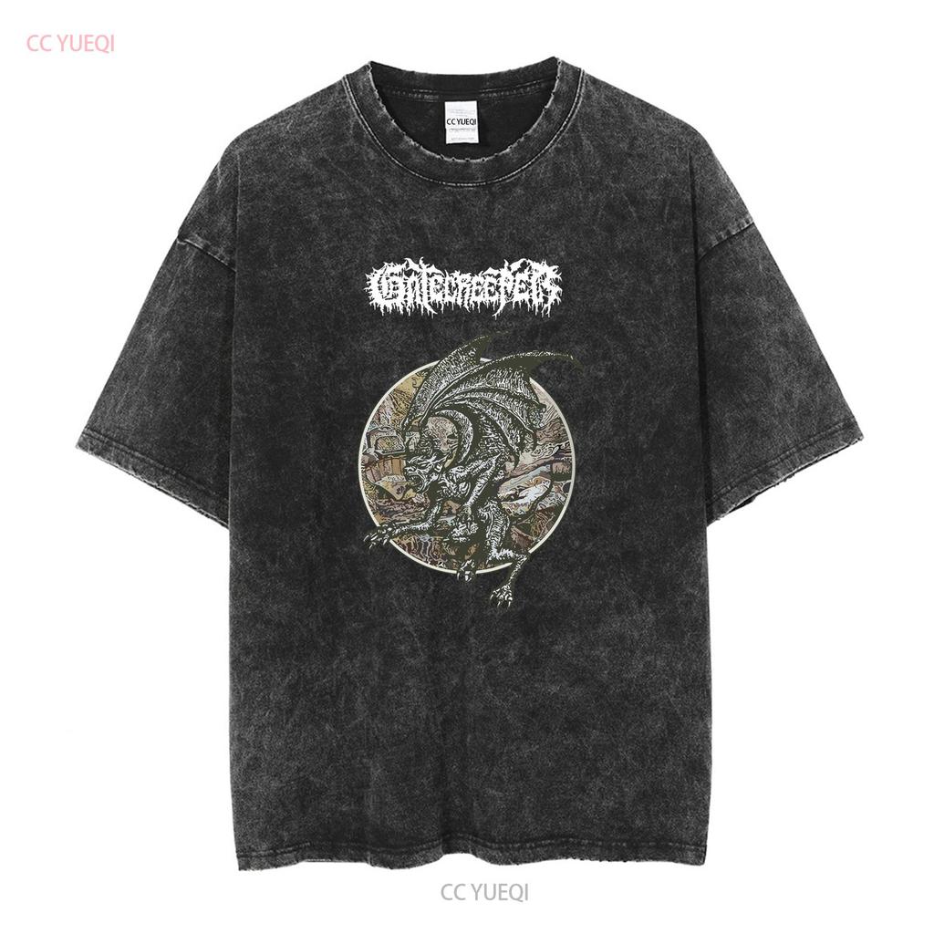New Gatecreeper American Death Metal Band Deserted Show Left T shirt Size S 2XL long sleeves vintage Washed Versatile Soft