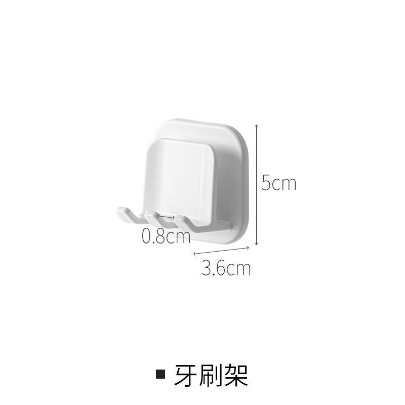 

Легко устанавливаемый органайзер для ванной комнаты, влагостойкий и водонепроницаемый держатель для зубных щеток, настенная стеклянная полка для ванной комнаты 1pcs белый