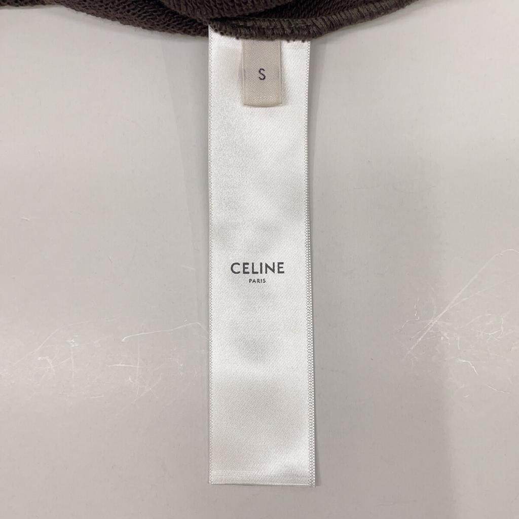 CELINE Cacao Brown 2Y23H670Q.19XD 24AW Triomphe Sweatshirt tops S BrownUsed