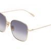 Gucci Fashion Metal Square Full Frame Blue Peach Heart Pendant Sunglasses Women's Style