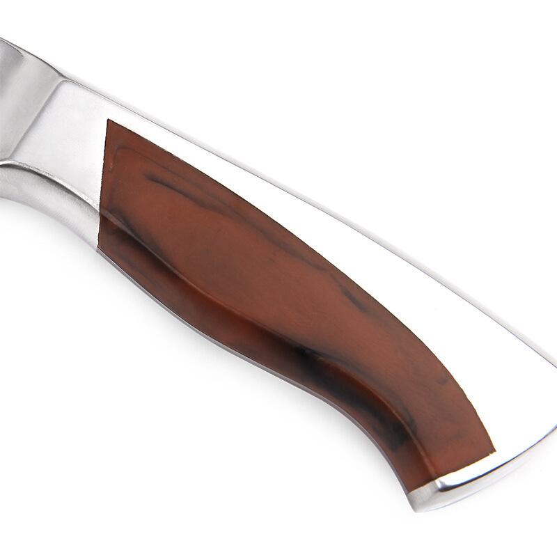 7 Inch Shibazi Cleaver Knife 3 Layers Clad Steel Blade Sharp Chef Cutting Vegetable Meat Mulberry Sang Knife With Knife Holder