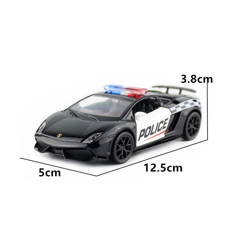 Car Gallardo Police Alloy Model Toy For Play And Enthusiasts Display