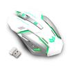 Mouse Ottico Wireless Ricaricabile USB T1 Ergonomico 2.4G Silenzioso Retroilluminato per Gaming