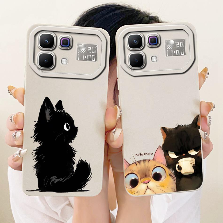 For Infinix Note 60 Pro Note60 Cute Cat Flower Cartoon Phone Case For Infinix Note 60 60Pro 5G Soft Silicone Covers Bumpers