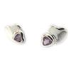 Altesse [G6920] - Purple 'Love Sweet Love' Silver Earrings