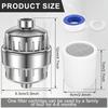 20-Stage Shower Filter for Hard Water with 2 Filter Elements Vitamin C Remove Chlorine and Fluoride Anti-Rust Shower Filter