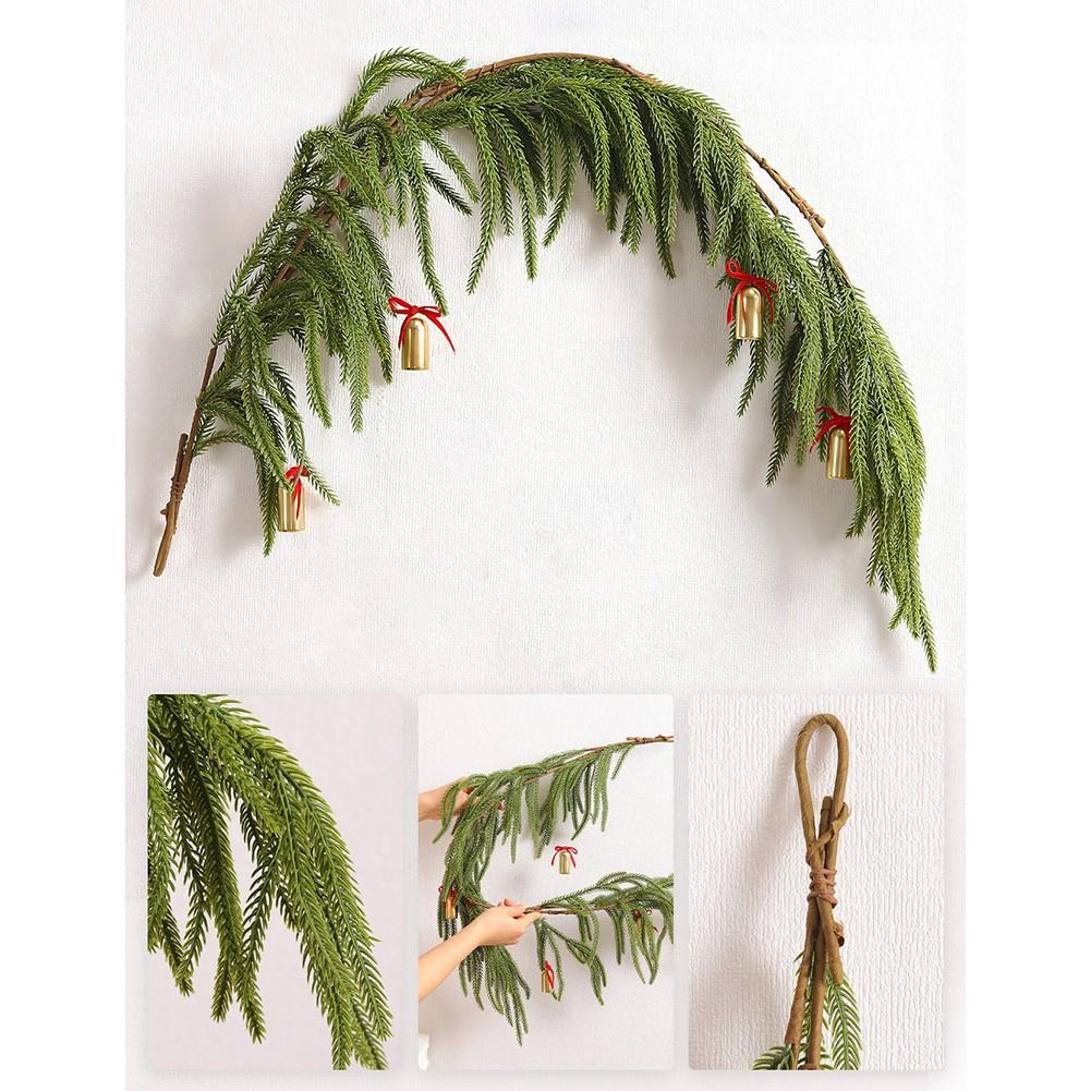 Christmas Decorations Norfolk Pine Garland Table Mantle Decoration