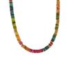 Colorful Natural Stone Beads Handmade Chain Y2K Fashion Necklace for Women Stainless Steel Waterproof Collar Jewelry Gift