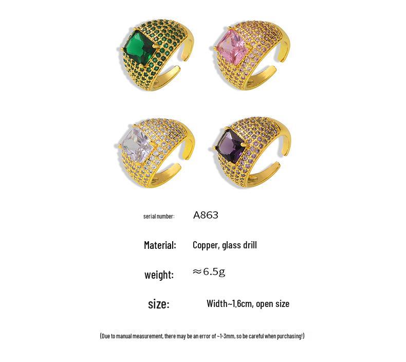Luxurious British-Style Cluster Diamond Ring - Shiny, Elegant, and Versatile