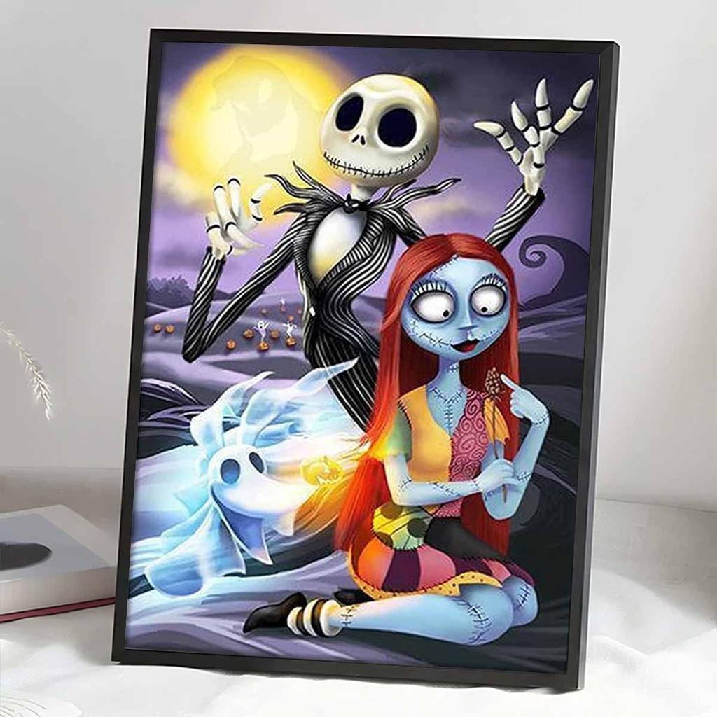 DIY Diamond Painting Skeletons and Ghosts Cross Stitch Kit Mosaic Art Diamond Painting Full Circle Diamond Home Decoration