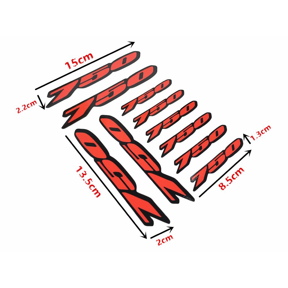 Moto Carenatura Coda Lati 1000 600 Rosso Adesivo Decalcomania Dell'emblema Per Suzuki GSXR 600 1000 GSXR1000 GSXR600 Accessorio