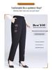 Women's Warm Winter Pants - Middle-Aged & Elderly, Thick Velvet & Lamb's Wool, Loose Fit, Cotton, Grandma Style