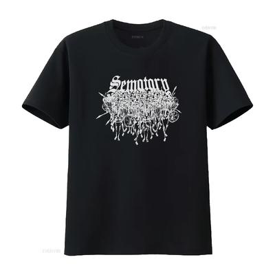 Haunted Mound Sematary Album Tour Merch T-Shirt Schwarz Alle Größen vintage Gewaschen Atmungsaktiv grafisch Mode Leicht Unisex
