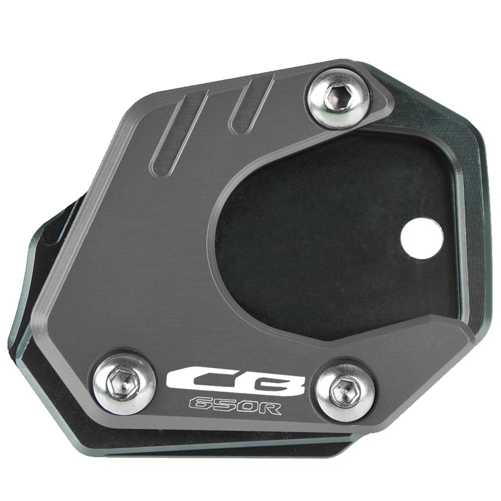 

Новая боковая подставка для мотоцикла, увеличенная пластина, удлинитель подставки для HONDA CB 650R 650 R CB650R Neo Sports Cafe- черный серый