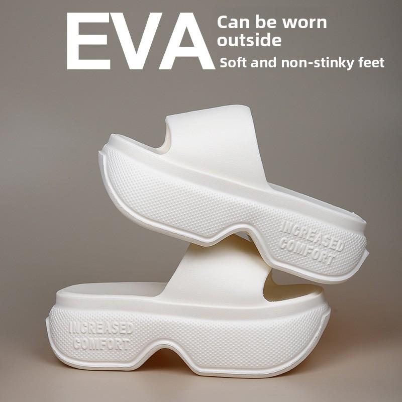 Ladies' Fashion EVA Thick Bottom Slippers and Sandals - Thick Bottom Summer Beach  Strap Indoor and Outdoor Comfortable Slippers Summer Sandals