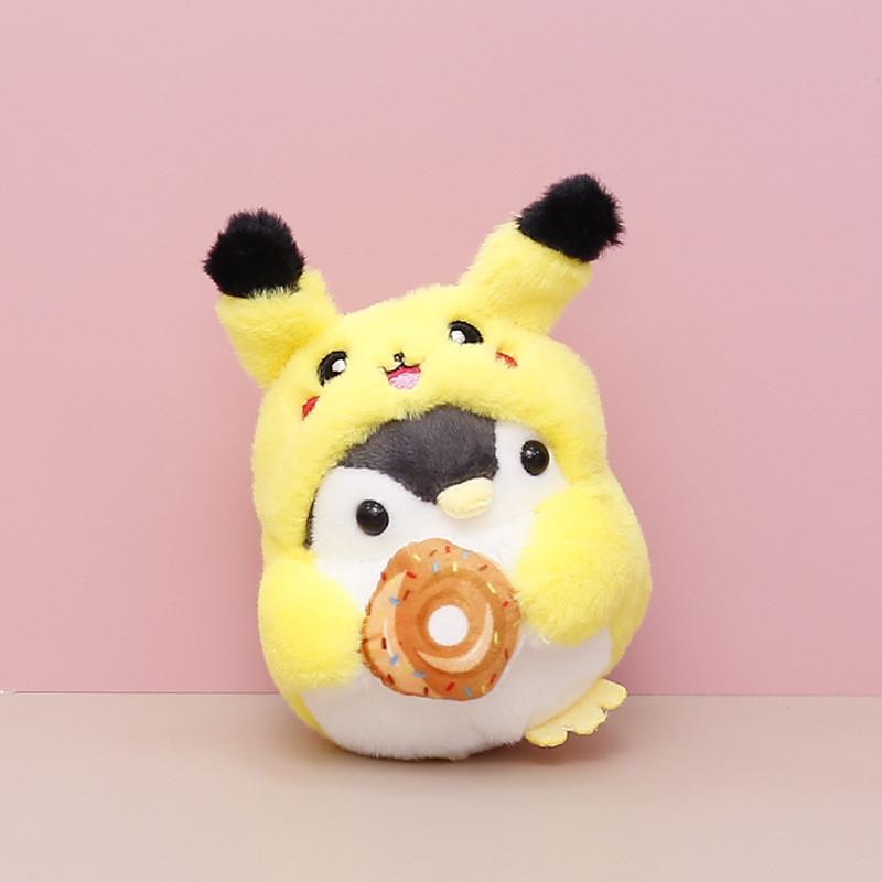 Soft And Cuddly Penguin Plush Toy Keychain With Colorful Transformations Lovely Gift For Friends