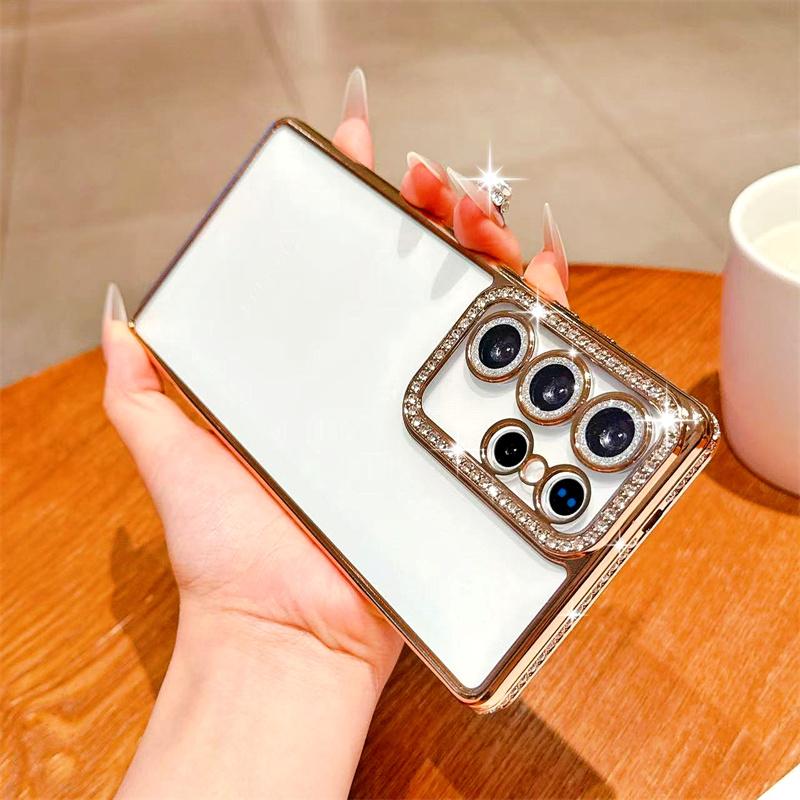 Glitter Diamant Etui for Samsung Galaxy S25 Edge S23 Ultra S24 FE A56 A36 A26 A16 A55 A35 A25 A15 A54 A34 A14 Deksel iPhone 16 15 Pro Max 14 Plus 13 12