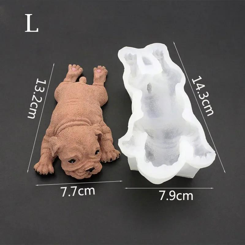 VIE LENTE 3D Shar Pei Hund Silikonformen 1 Stück DIY Fondant Schokolade Gelee Eisformen Kuchen Dekorationswerkzeuge Würfel Kuchenformen