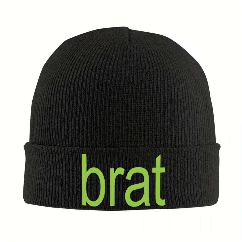 2024 Brat Charli XCX Album Green Knit Hat Beanies Winter Hat Warm Hip Hop Caps for Men Women