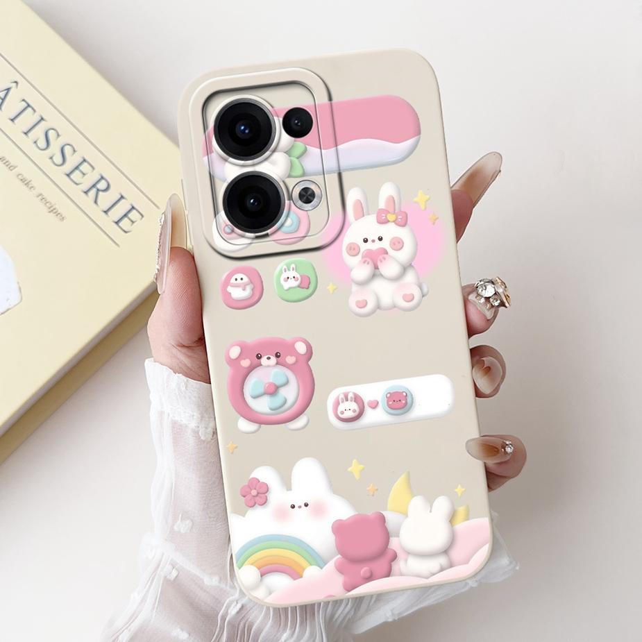 For Oppo Reno 13 Pro 5G Case CPH2697 Luxury Fashion Candy Painted Cover Soft TPU Phone Case For Oppo Reno 13 Reno13 Pro 5G Shell