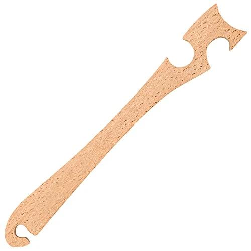 Extra Long Wood Oven Rack Puller 11 Inches Oven Rack Push Pull Tool Long Handle Oven Stick for Toaster Oven Kitchen Cooking Tool