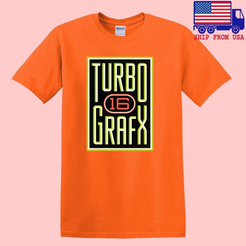 Turbo Grafx 16 Men s Orange Size S-5XL M