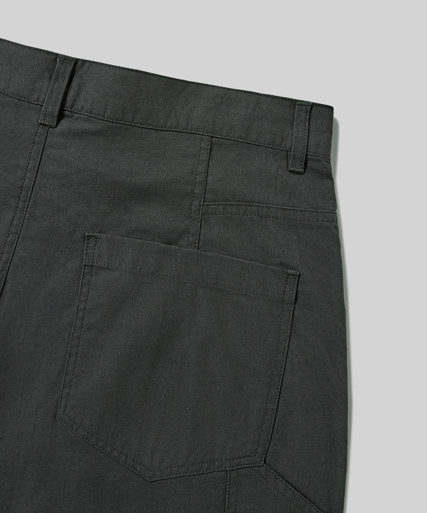 Beodeonteu Utility Side Big Pocket Wide Pants [Charcoal]