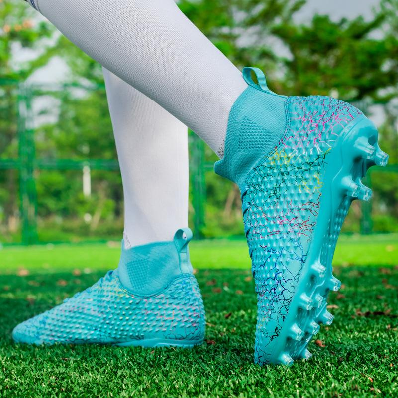 

C Luo спортивная обувь для футбола с высоким верхом мужская обувь для игры на траве с шипами для учеников начальной и средней школы для взрослых профессиональных соревнований тренировочная обувь 46