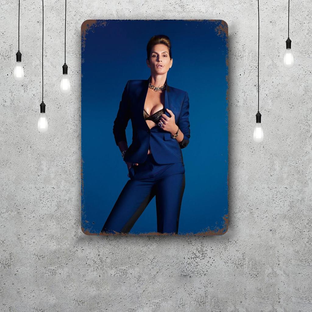 cindy crawford Vintage Metal Tin Signs Posters Decor Retro Metal Plaque Wall Art Decor for Garage Bar