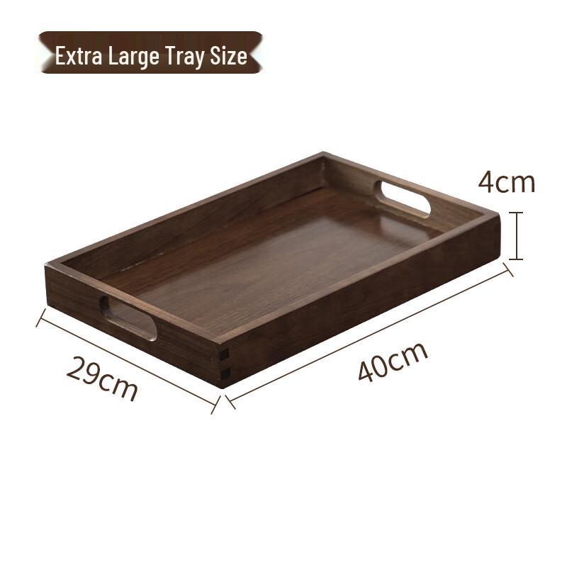 ZISIZ Bamboo Wood Serving Tray