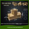 Copper Union with Inner/Outer Threads, Double Inner Thread Water Heater Connector Tee/Elbow Nipple, 46mm & 1" Thread, Different Diameters.