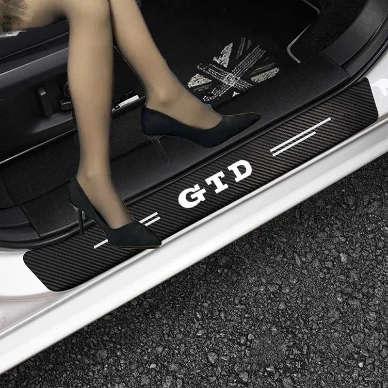 2026 Hot Sticker Car Threshold Door Sill Protective Sticker for Volkswagen VW GTD Tiguan Passat B7 B6 Golf 3 4 5 6 7 8 Trunk Bum