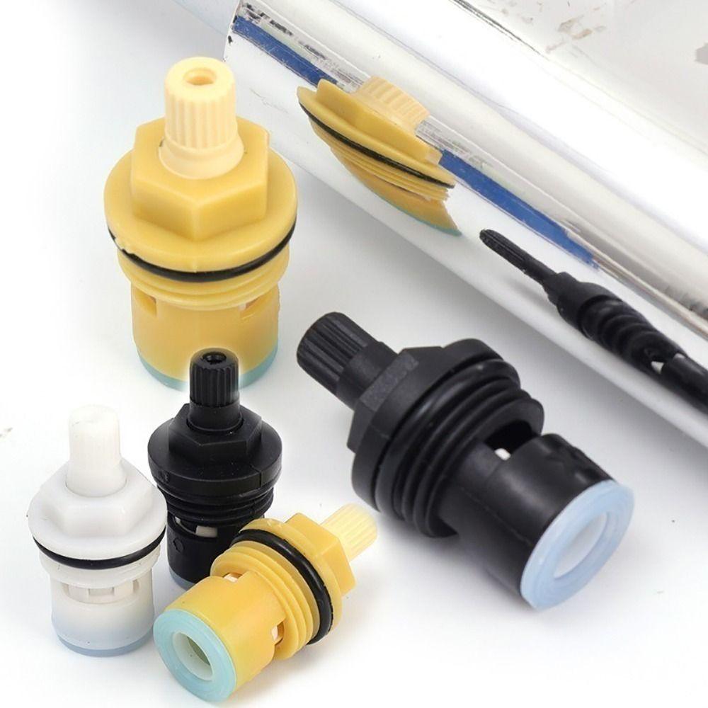 10Pcs Bathroom Kitchen Plastic Faucet Cartridge Replacement Repair Part 1/2 Thread Tap Valves Core Universal Hardware Accessory