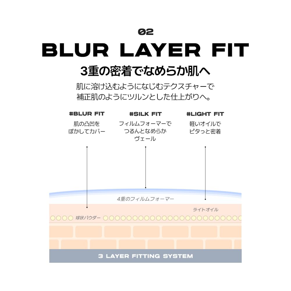 ABOUT TONE Skin Layer Fit Cushion #19 Fair, 13g, Foundation, Semi-Matte, High-Fidelity Coverage, Suitable for Cool and Warm Skin Tones
