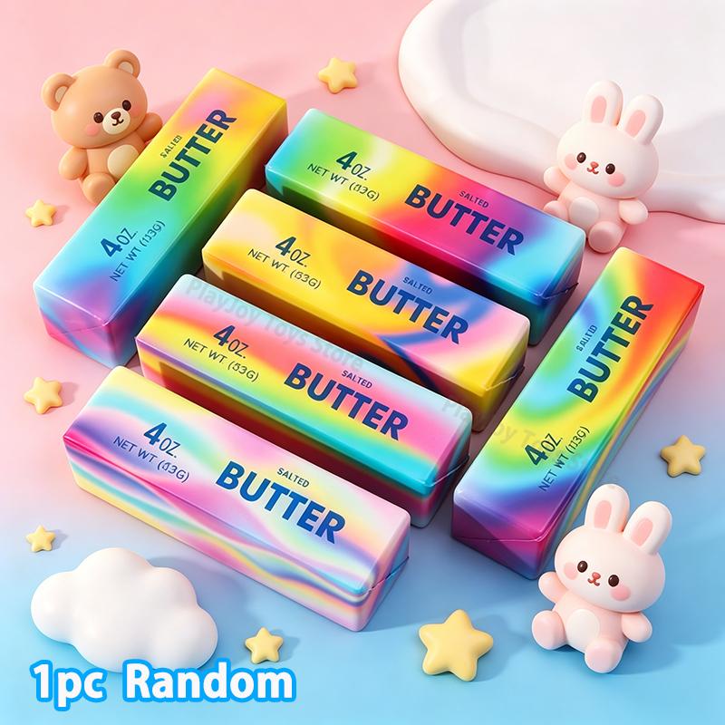 Squishy Boter Langzaam Rijzend Knijpspeelgoed Zacht Fidget Speelgoed Anti-Stress Stick Squishies Autisme Stressverlichting Sensorisch Speelgoed Kinderen Cadeau brown