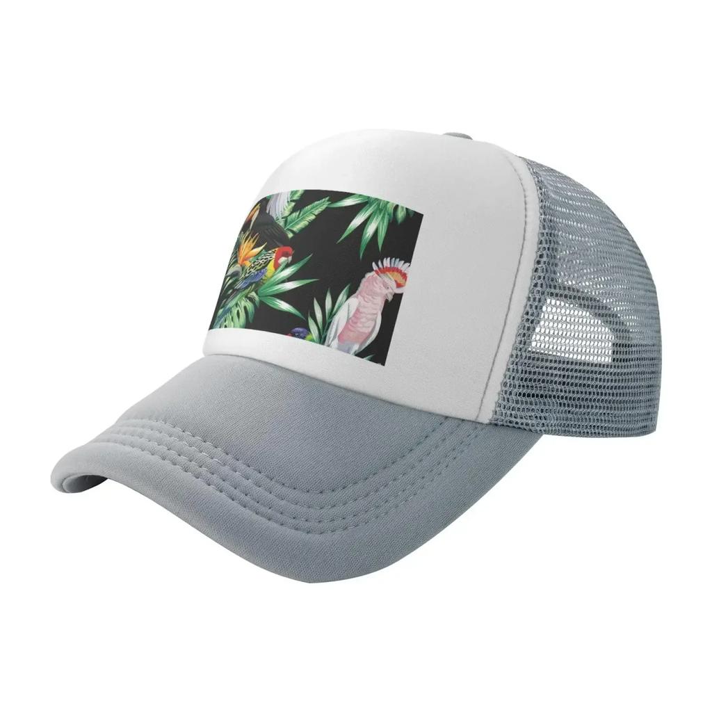 Tropic Sea Life Gray Mesh Baseball Cap Sun Visor Hat WoUnisexs Unisex Sun Hats Sport Cap Trucker Hat