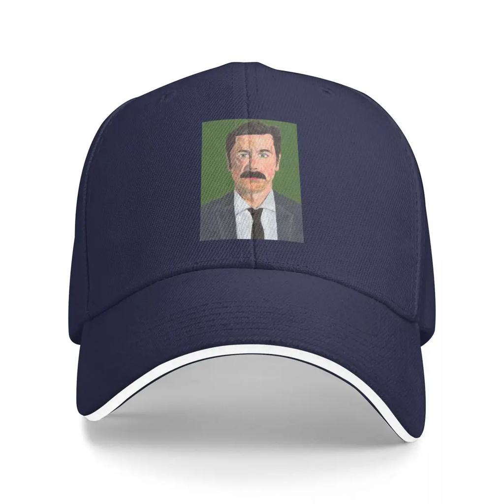 Mike Wozniak Portrait - Acrylic on paper Baseball Cap fishing caps man Hat Unisex Unisex Caps Women's