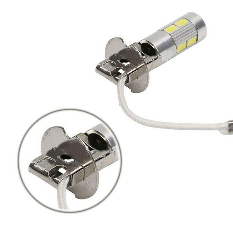 2Pcs H1 H3 Led Car Bulbs 6000K White Led High Power 10-Smd 5630 Car Decoding Fog Light Driving Drl Auto Lamp