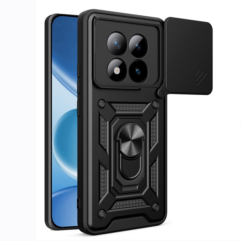 Kickstand Funda for Xiaomi Redmi Note 15 Pro / Note15 Pro Plus 5G Case Slide Camera Ring Stand Holder Shockproof Cover Capa
