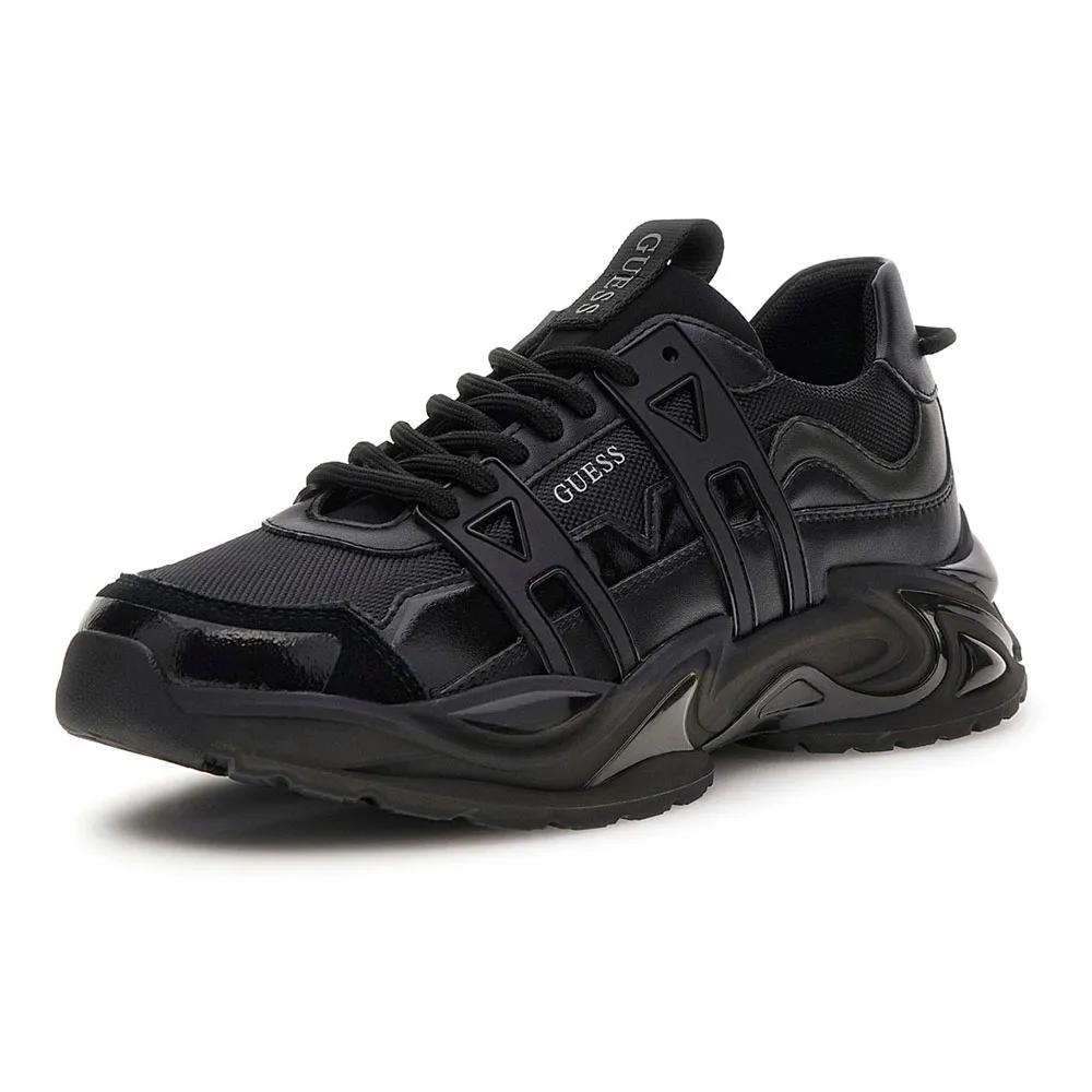 Guess Urban Low-Top Sneakers Rounded Toe Black