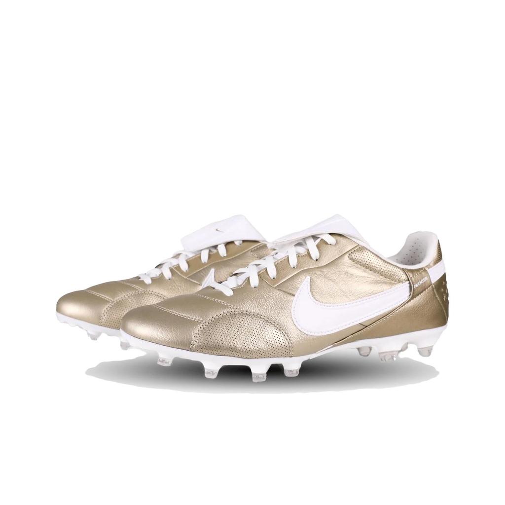 Nike Premier 3 FG Metallisk Gullkorn Herre Sneakers Hvit AT5889-200
