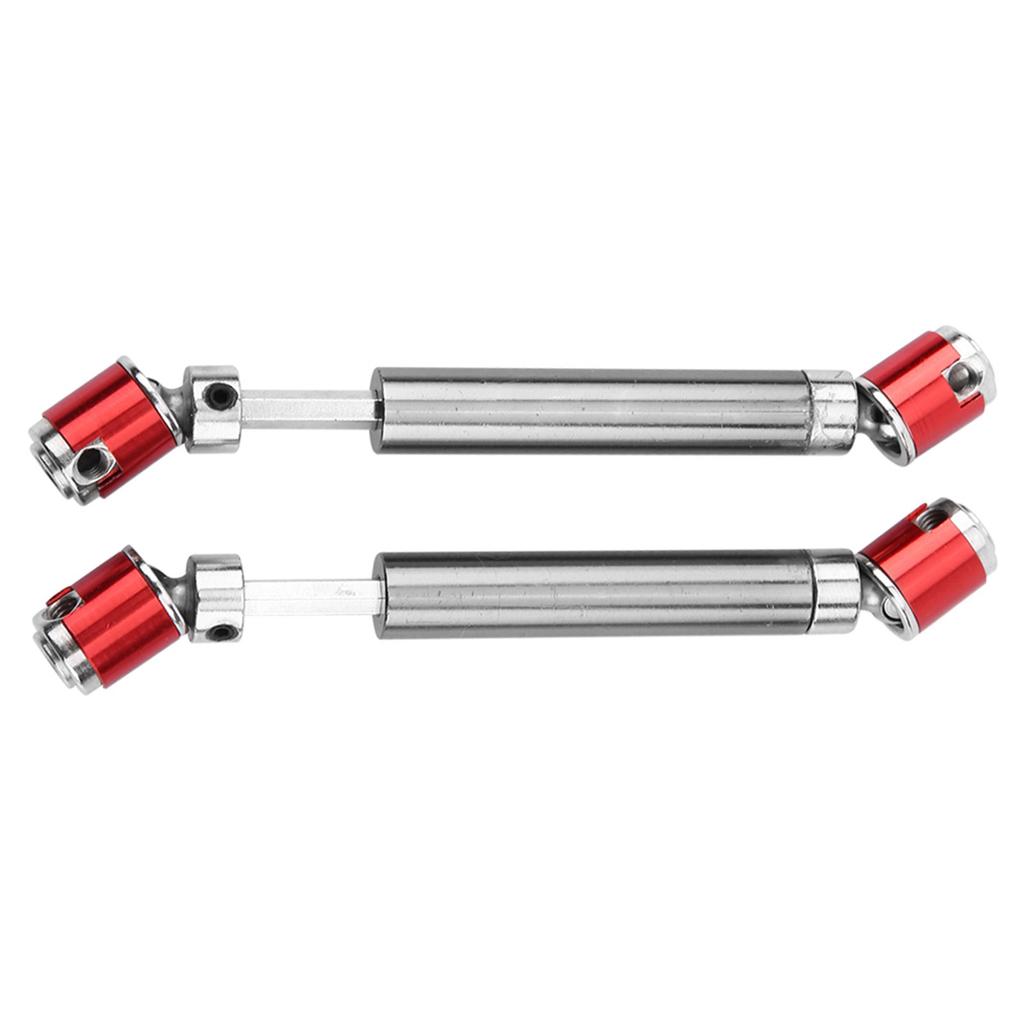 2 Pc Stainless Steel Drive Shafts, Nice Replacement A essories for SCX10  01 D90 D110 RC Crawler Part