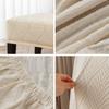 1PC Waterproof Jacquard Dining Bench Covers Living Room Bedrooms Kitchen Washable Anti-Dust Removable Bench Full Wrap Slipcovers