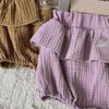 Sommer Baby- und Kleinkind Baumwollgaze Rüschenshorts im INS-Stil