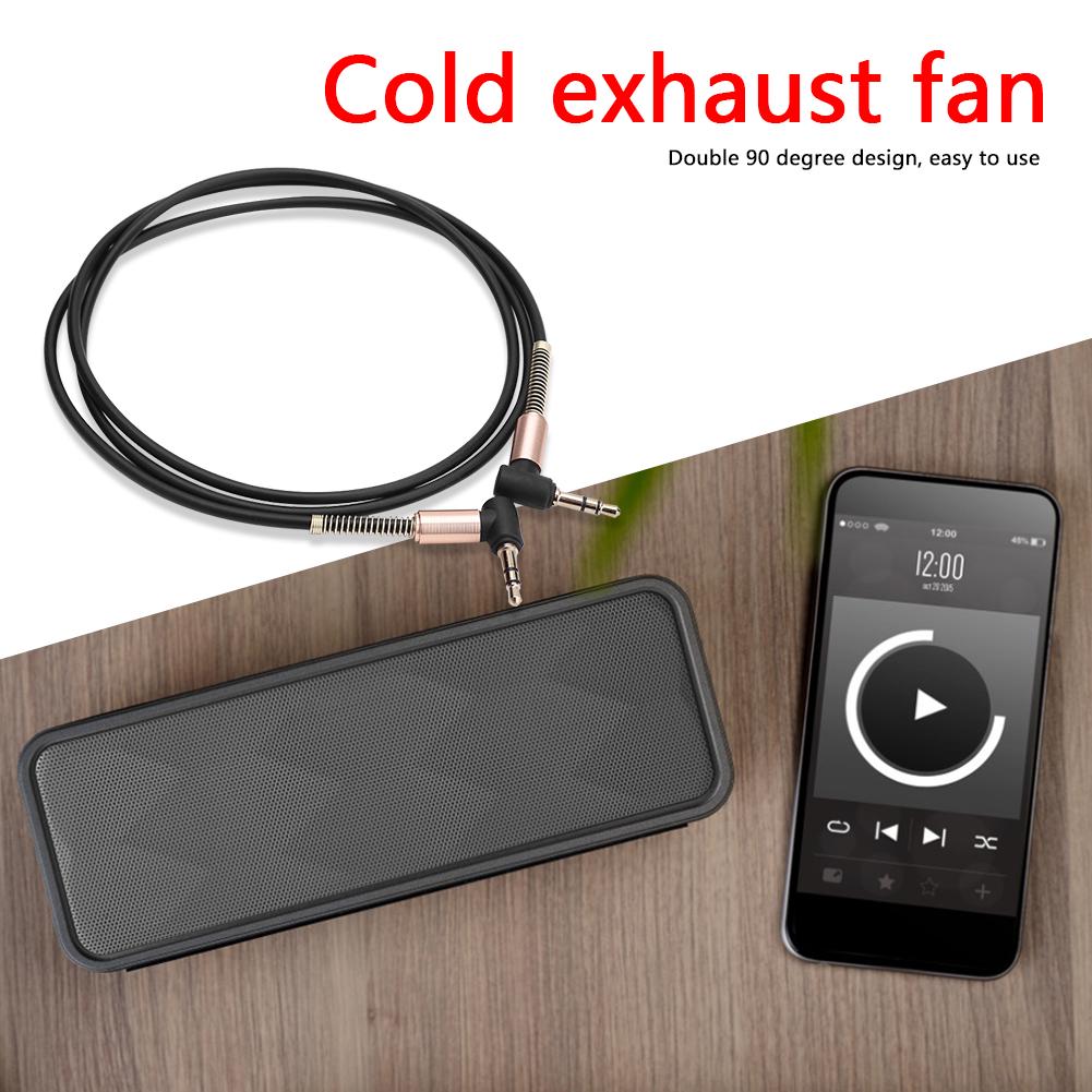 

90 Degree 3.5mm Male to 3.5mm Male Jack Audio Adapter Connector Aux Cable