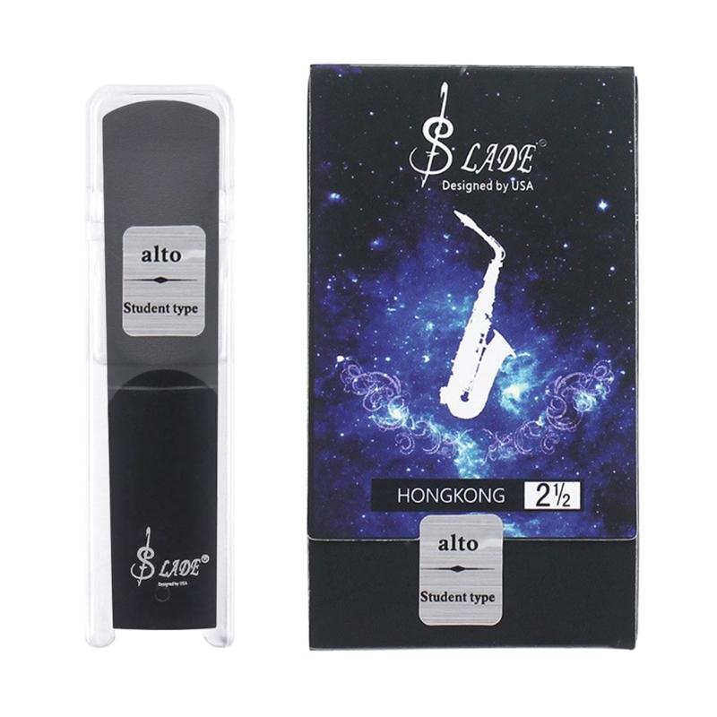 1Pc Alto Saxophone Reeds Size 2.5 Strength, Traditional Sax Clarinet Reeds Strength 2 1/2 for Clarinet Soprano Alto Sax 1